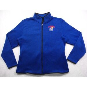 University of Kansas Jayhawks Sweatshirt Womens 2XL Blue Full Zip KA for Her